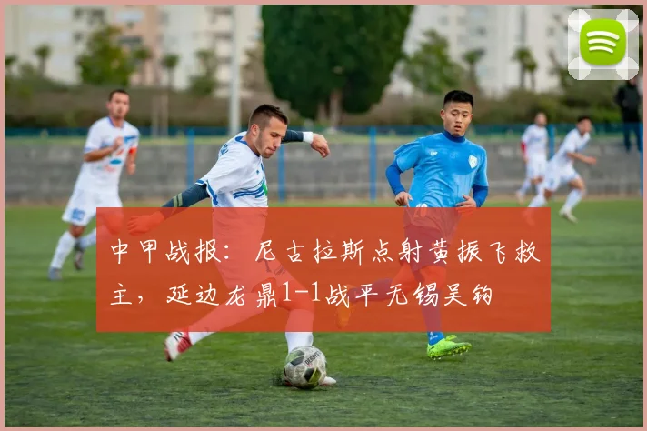中甲战报：尼古拉斯点射黄振飞救主，延边龙鼎1-1战平无锡吴钩